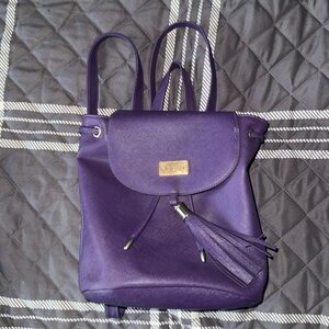 Monat Purple Backpack/Bucket Bag Purse 9.5" x 9" x 4.5" -